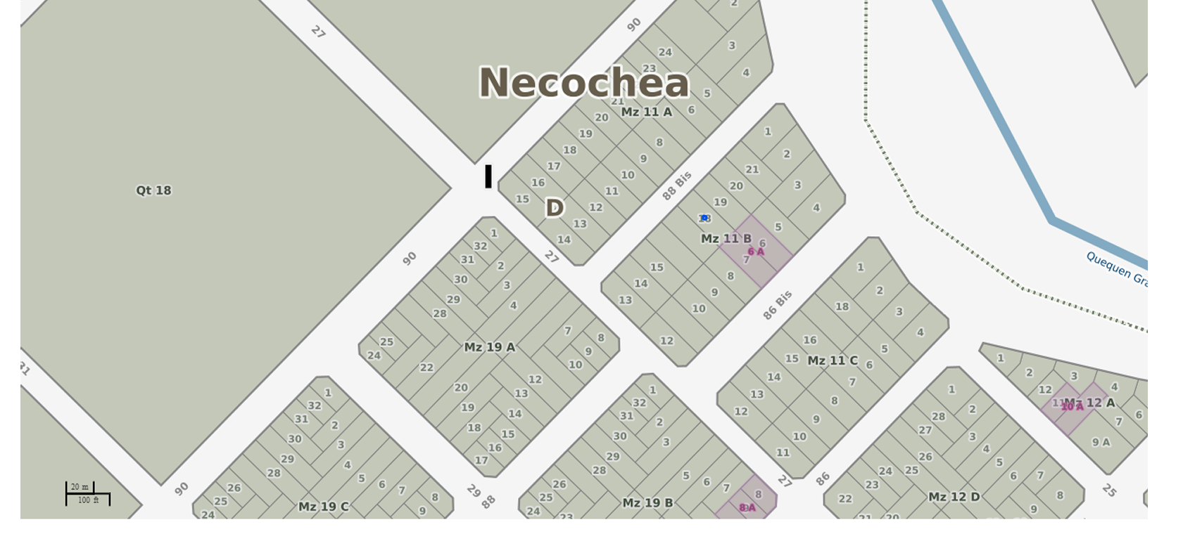 Venta - Lote a una cuadra de la Rivera